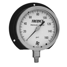 Picture of Trerice 500XB4502LD30 - 4.5" 500X Series Industrial Gauge, 1/4" NPT Lower Mount, 30 psi