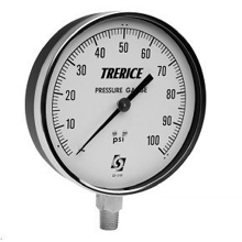 Picture of Trerice 600CB3502LA30/0 - 2.5" 600CB Series Utility Gauge, 1/4" NPT Lower Mount, 30" Hg