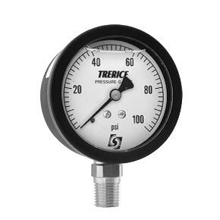 Picture of Trerice 800LFB2502LA5000 - 2.5" 800LFB Series Utility Gauge, 1/4" NPT Lower Mount, 5000 psi