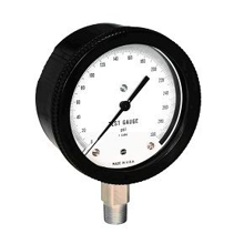 Picture of Ametek/US Gauge 132250 - 4.5" 1404 Series Test Gauge, 1/2" NPT Lower Mount, 1000 psi