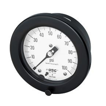 Picture of Ametek/US Gauge 132540 - 6.0" 1903 SOLFRUNT Series Process Gauge, 1/2" NPT Lower Back Mount, 30" Hg to 15 psi