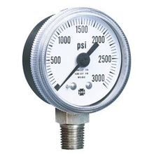 Picture of Ametek/US Gauge 149641A - 2.0" 1535 Series Corrosion Resistant Gauge, 1/4" NPT Lower Mount, 30" Hg to 60 psi