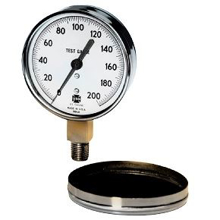 Picture of Ametek/US Gauge 161952 - 3.0" 1409 Series Portable Test Gauge, 1/4" NPT Lower Mount, 300 psi