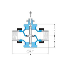 Picture of Trerice 910 Series Control Valve-Valve Body - 1/2" NPT, Single Seat