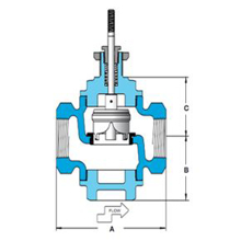 Picture of Trerice 910 Series Control Valve-Valve Body - 1" NPT, Single Seat