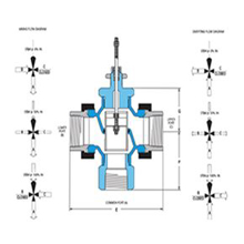 Picture of Trerice 910 Series Control Valve-Valve Body - 1/2" NPT, 3-Way