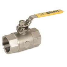 Picture of Sharpe SV54574002 Carbon Steel, 2-Piece Ball Valve - 1/4" NPT Threaded, RTFE Seat