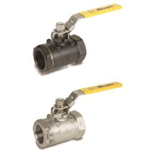 Picture of Sharpe SV50C747004 Carbon Steel, 2-Piece Seal Weld Ball Valve - 1/2" NPT Threaded, Delrin Seat