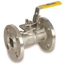 Picture of Sharpe SV54114014 Carbon Steel, 1-Piece Ball Valve - 1-1/2" NPT ANSI 150# RF Flanged, TFM Seat