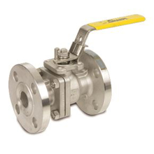 Picture of Sharpe SV50114R004 Carbon Steel, 2-Piece Ball Valve - 1/2" NPT ANSI 150# RF Flanged, RTFE Seat