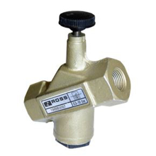 Picture of Ross 1968B3007 Pneumatic Flow Control Valve, 3/8" NPT x 3/8" Threaded Port, Offset Inline Mounting, High Capacity, Slot Adjustment