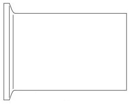 Picture of Alfa Laval 14WLMO-6-316L-7 6", Tri-Clamp, 32 Microinch Mechanical Polished Inside/32 Microinch Polished Outside, 316L Stainless Steel, Light Tank, Ferrule