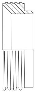 Picture of Alfa Laval 15TRFS-1 1/2-316L-7 1-1/2", Threaded Short Weld, 32 Microinch Mechanical Polished Inside/32 Microinch Polished Outside, 316L Stainless Steel, Bevel Seat, Ferrule