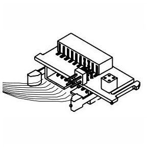 Picture of Numatics 206-1365 1/8" NPTF Bottom, 1/4" Side, Single, Z-Board, Manifold Assembly Kit for 2005 Solenoid Pilot Actuated Valve