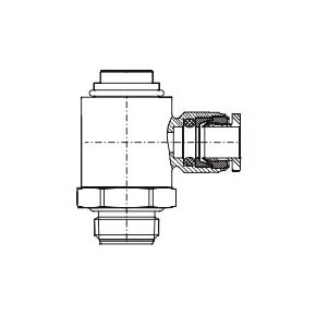 Picture of Numatics NWB1391C-006-020 6 MM x 1/8", Tube x NPT, 265 PSI, Brass, Pneumatic Flow Control Valve