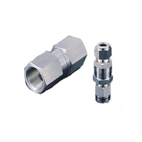 Picture of DK-Lok VCH36B-F-6N-1/3-S CNG/NGV Style, High Pressure Instrument Check Valve - 3/8" x  3/8" Female NPT, FKM/HNBR Seal, 1.8 Cv