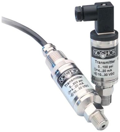 Picture of Noshok 100-7500-1-1-2-7 1/4" MPT, 10 to 30 VDC, 4 to 20 mA, 0 to 7500 PSIG, 316 Stainless Steel, IP65, 2-Wire, Pressure Transmitter