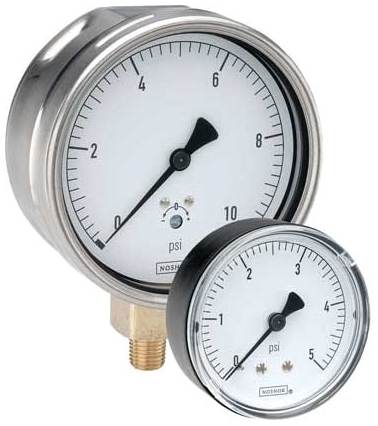 Picture of Noshok 25-234-20-oz/35-inH2O 2-1/2" Gauge, 5.75" x 2.06" x 7.5", 0 to 20 Oz/Sq Inch/Inch WC, Gas Pressure Gauge Test Kit