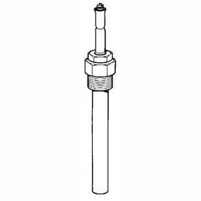 Picture of Spirax Sarco 67863 0.62" x 5.21", 30 to 90 Deg F, Copper, 15' Brass Capillary Tubing, 3/4" NPT Union, Temperature Regulator Thermostat Bulb