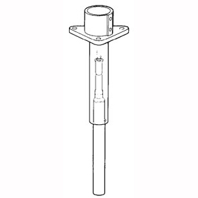 Picture of Spirax Sarco 65923 0.75" x 1.05" Bulb, 60 to 120 Deg F, 8' Capillary Tubing, Flanged, Temperature Pilot Well for T1 Thermostat Bulb